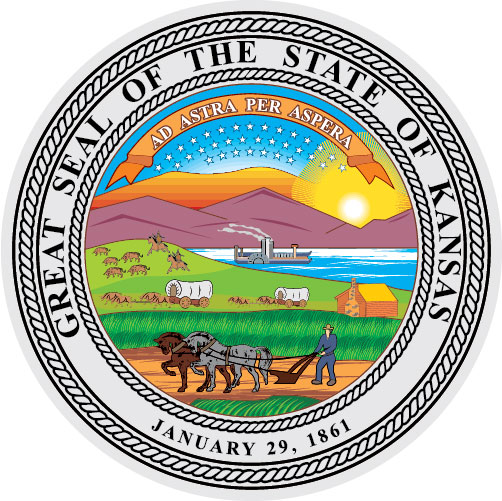 State seal and state government executive, legislative and judicial ...