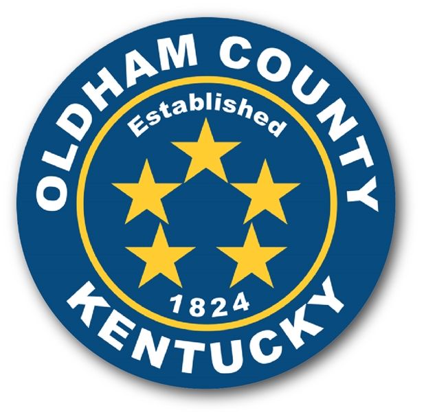 CP-1395 - Plaque of the Seal of Oldham County,Kentucky,  Giclee