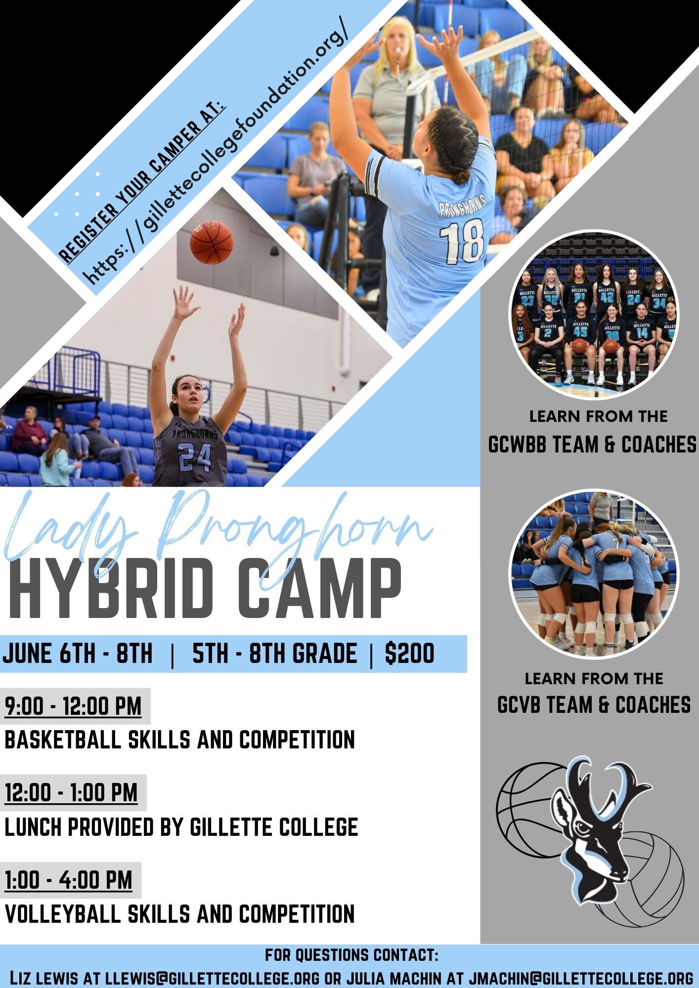 Pronghorn Basketball & Volleyball Hybrid Camp