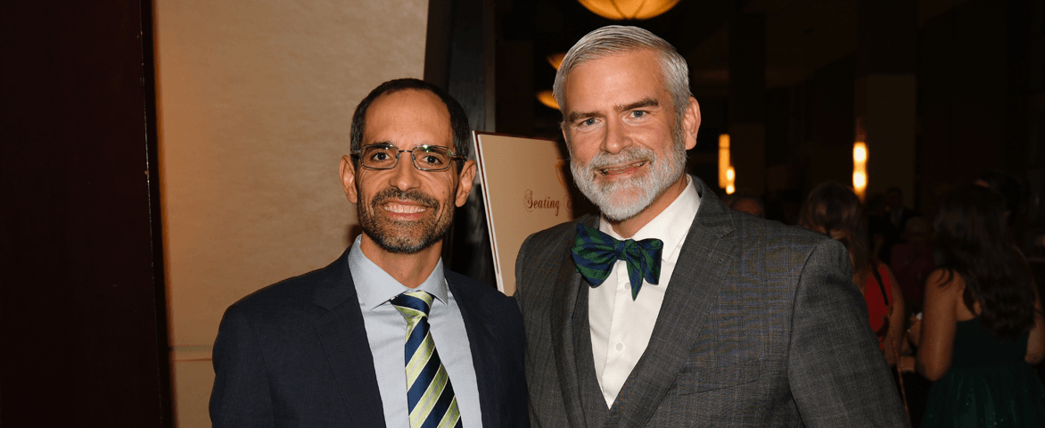 two men at fundraiser