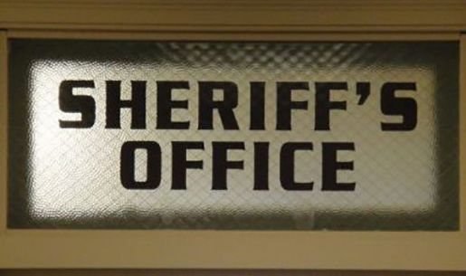 Sheriff's Office sign.