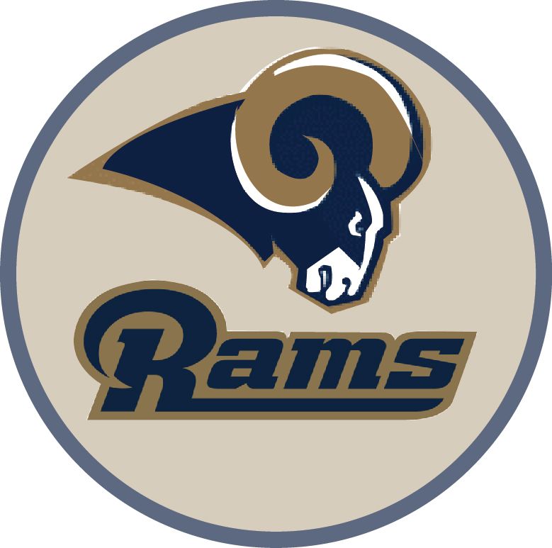 Z35508 - -  2.5-D  Carved HDU Wall Plaque for the Rams Football Team