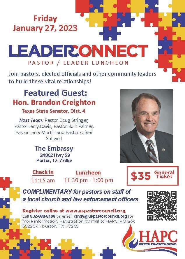 First Quarterly LeaderConnect Luncheon in Kingwood, Texas
