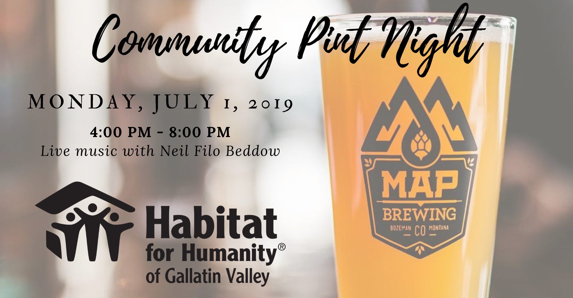 Community Pint Night at Map Brewing