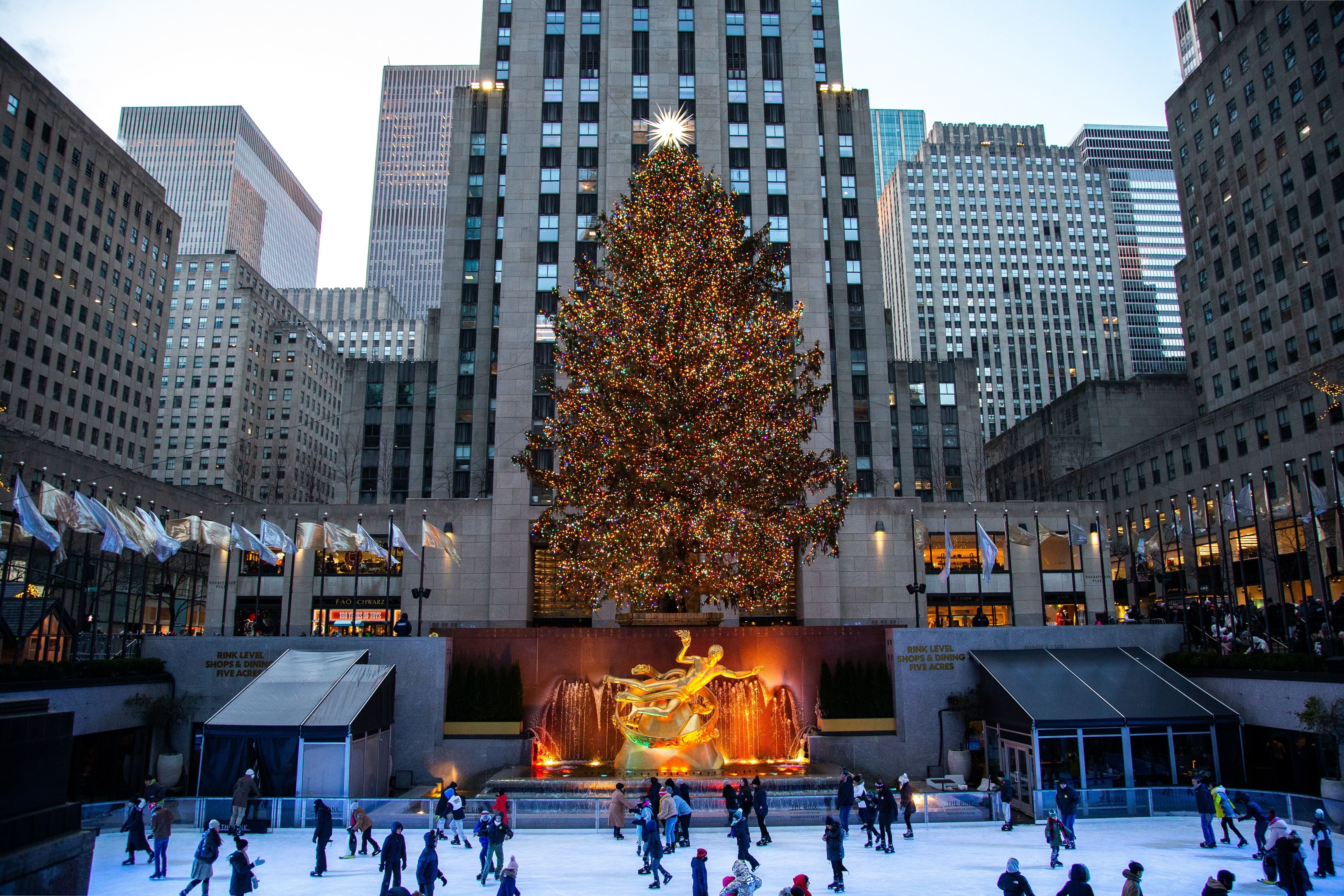 Photo of the Rockefeller Center Christmas Tree by Kaydn Ito via Unsplash