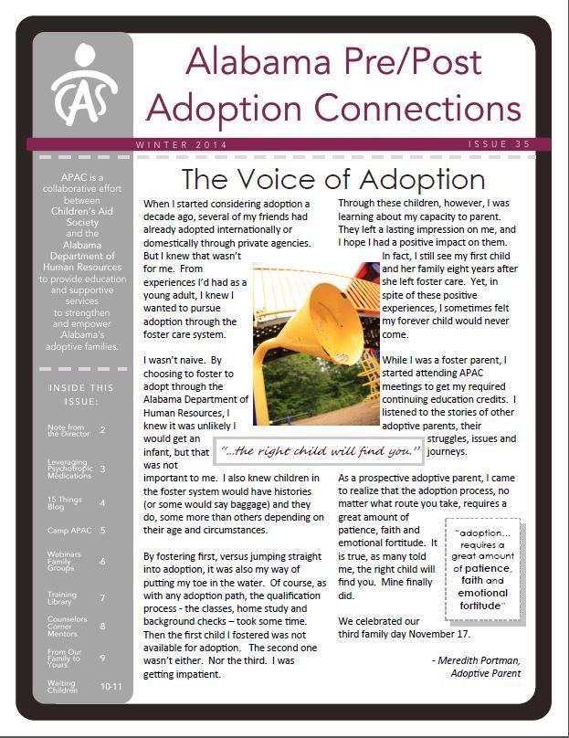 APAC Newsletter Winter 2014