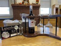 Hand Crafted Solid Walnut Wine Rack & $50 Luxenberg Gift Certificate