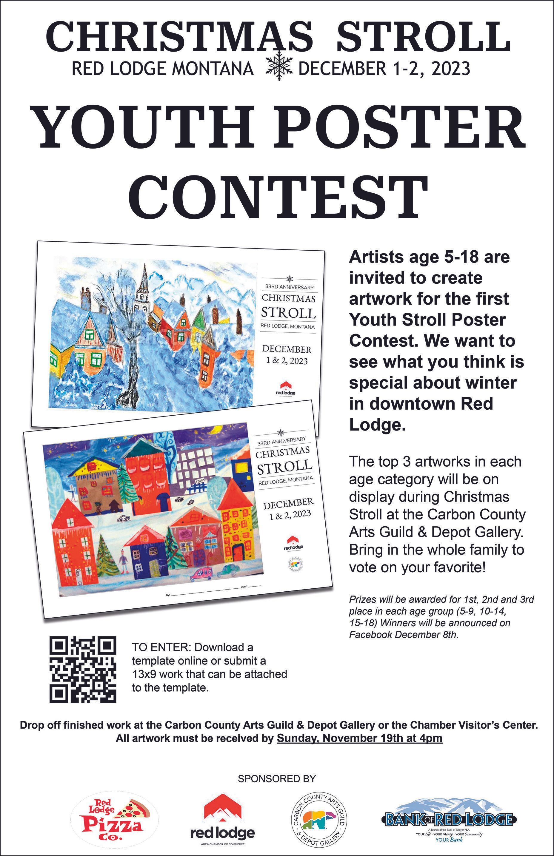 Christmas Stroll Poster Contest for Kids