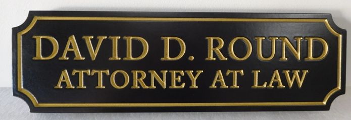 A10495 - Carved High Density Urethane Sign for an Attorney AT Law