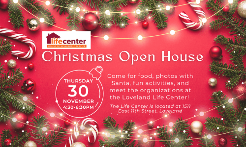 Everyone is welcome to join us for a Christmas Open House!