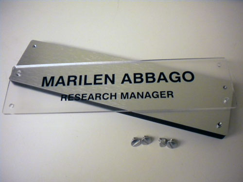 Replacement Plate for Name Sign