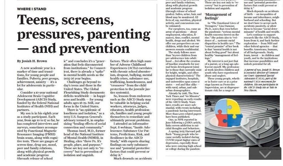 "Teens, Screens, Pressures, Parenting--and Prevention"