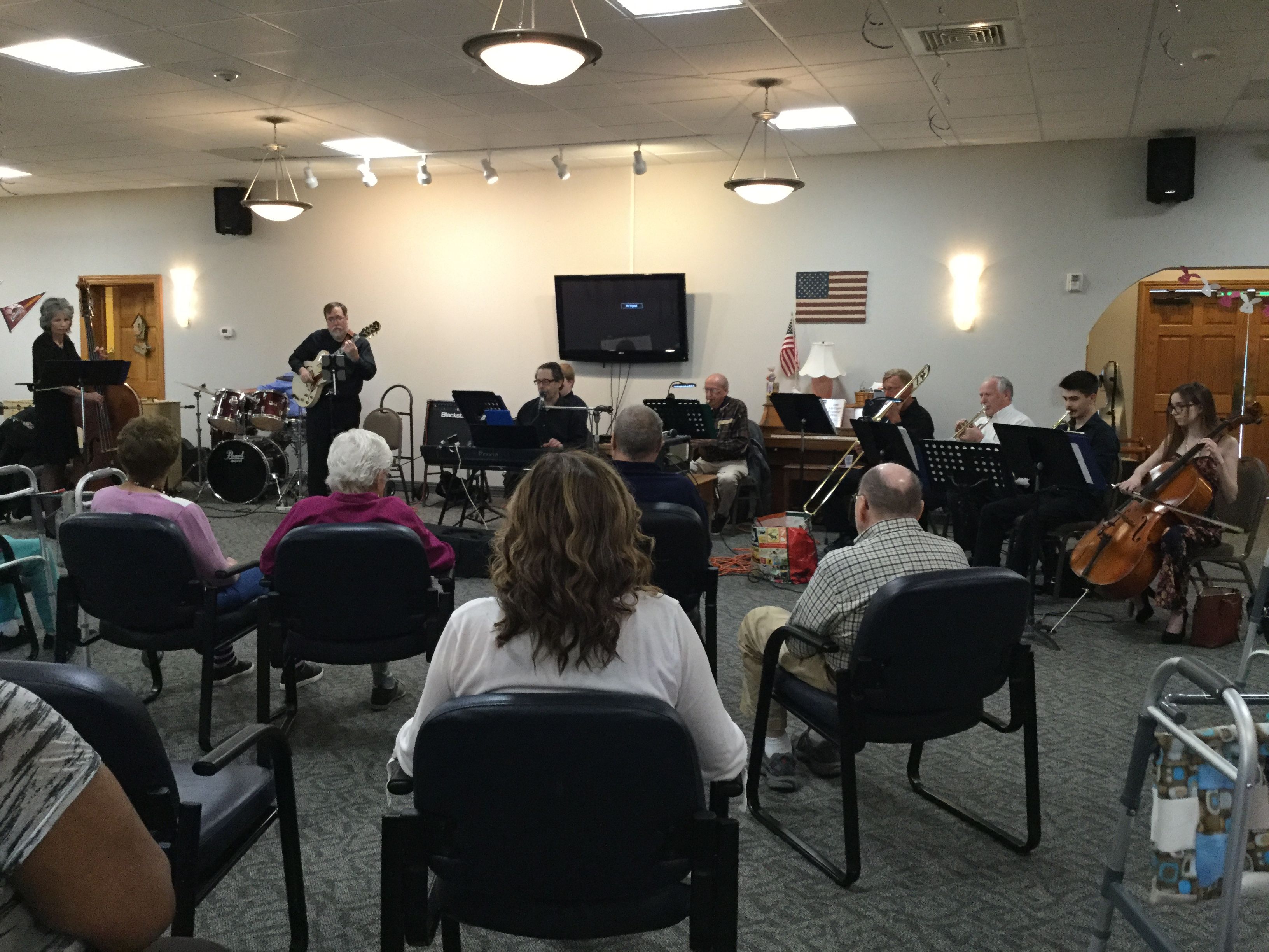 Steve Dallas and his band entertain our members of our Adult Day Center regularly