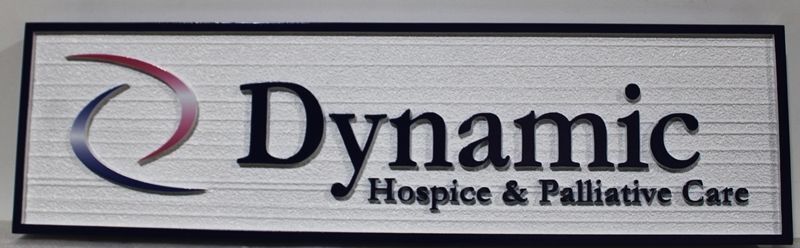 B11265 - Carved  2.5-D  HDU sign for Dynamic Hospice and Palliative Care