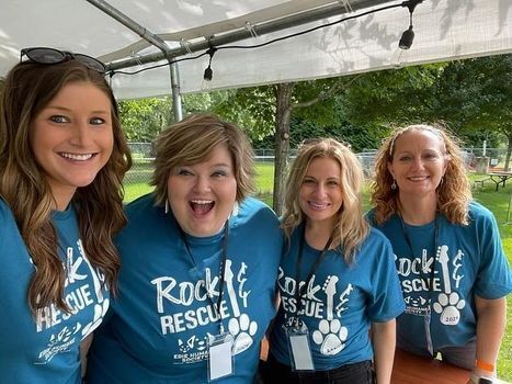 Volunteers excited to participate at a fundraiser
