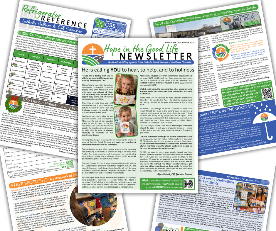 HOPE IN THE GOOD LIFE NEWSLETTER