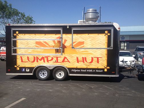 Mobile Kitchen Trailer Wrap: Lumpia Hut
