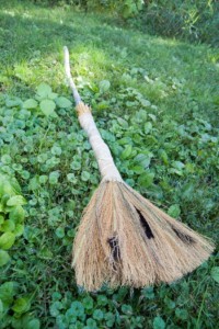 Goodwill DIY witch's broom project