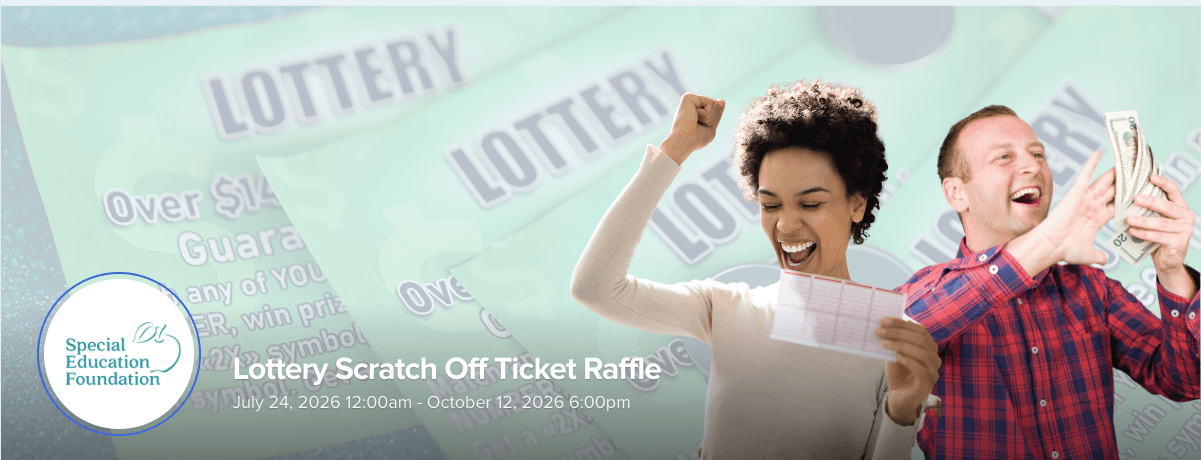 male and female holding lottery tickets and money