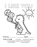 Color A Smile : Volunteer to Color : Coloring Pages : Color-In Pages