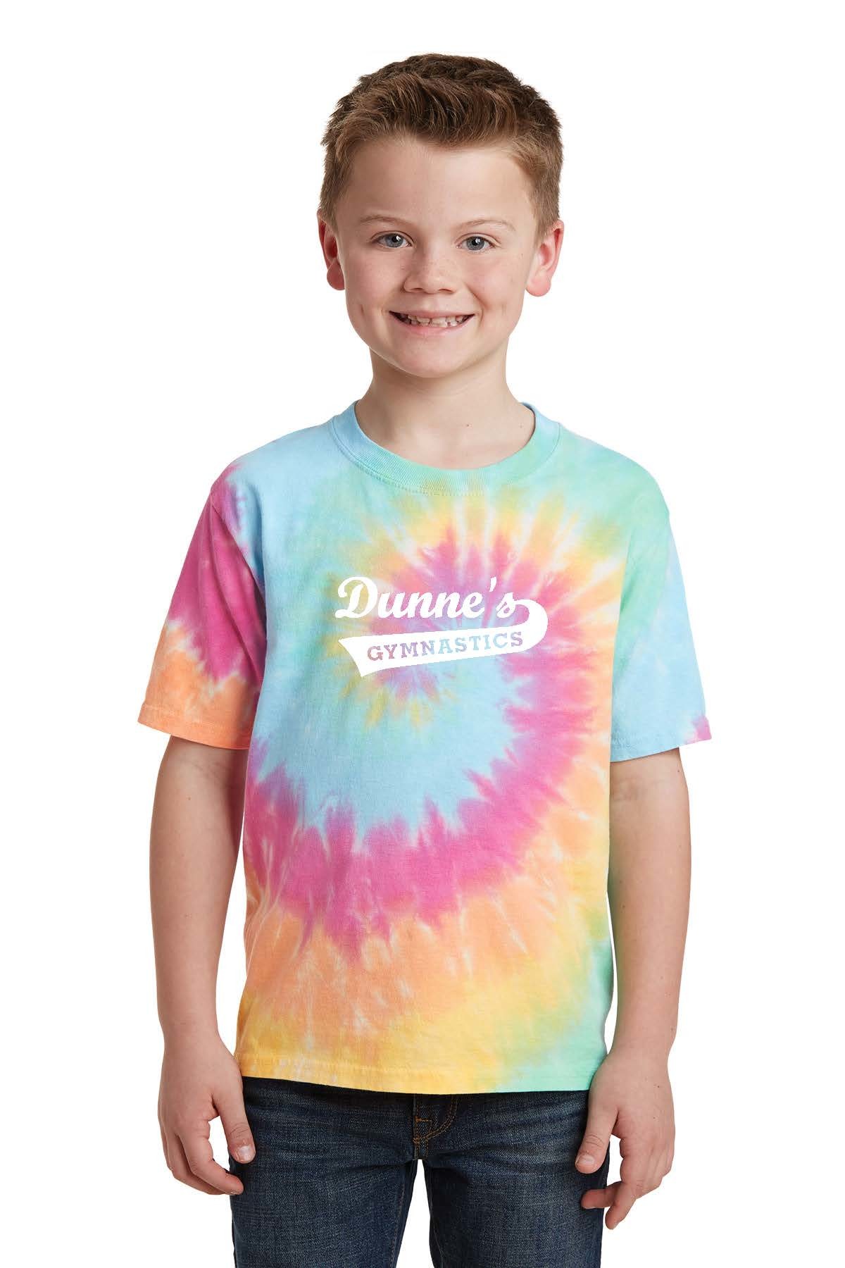 Youth Dyenomite Tie-Dyed Tee with Dunne's Logo