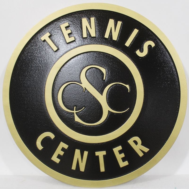 GB16881 - Carved Sign for CSC Tennis Center