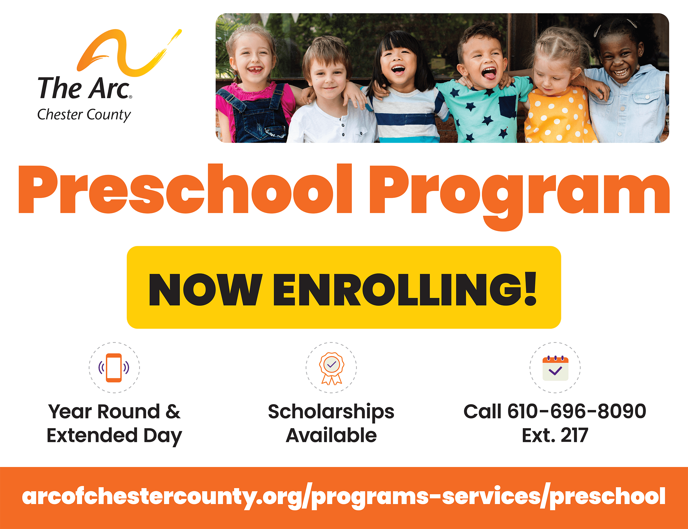 The Arc of Chester County Preschool Now Enrolling, Scholarships Available for Families.
