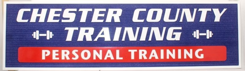 SA28873 - Carved and Sandblasted Sign for "Chester County Training" 