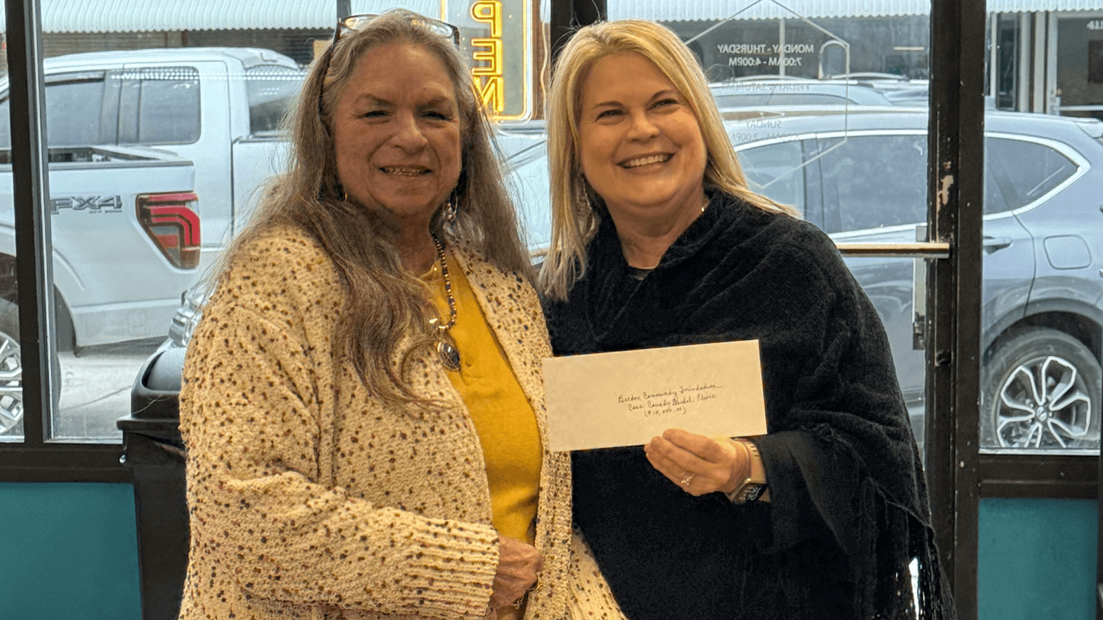 Cass Community Health Foundation receives capital campaign gift from Downtown Belton Main Street