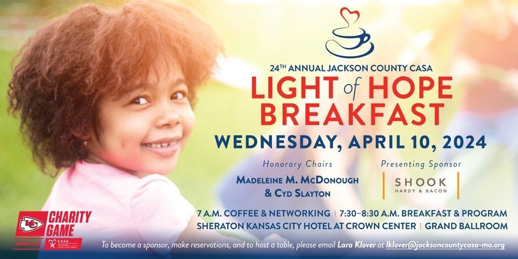 2023 Light of Hope Breakfast, April 20 Sheraton Crown Center Ballroom