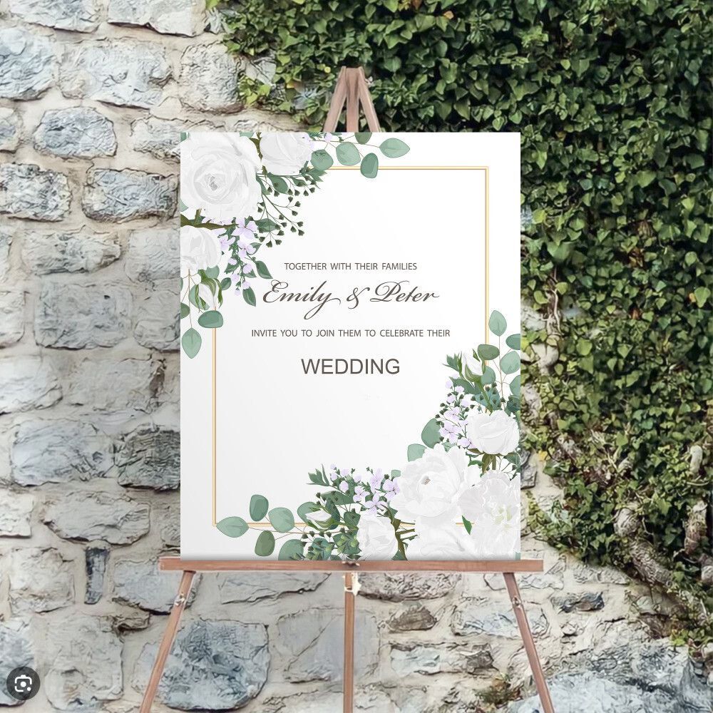 Easel back signs