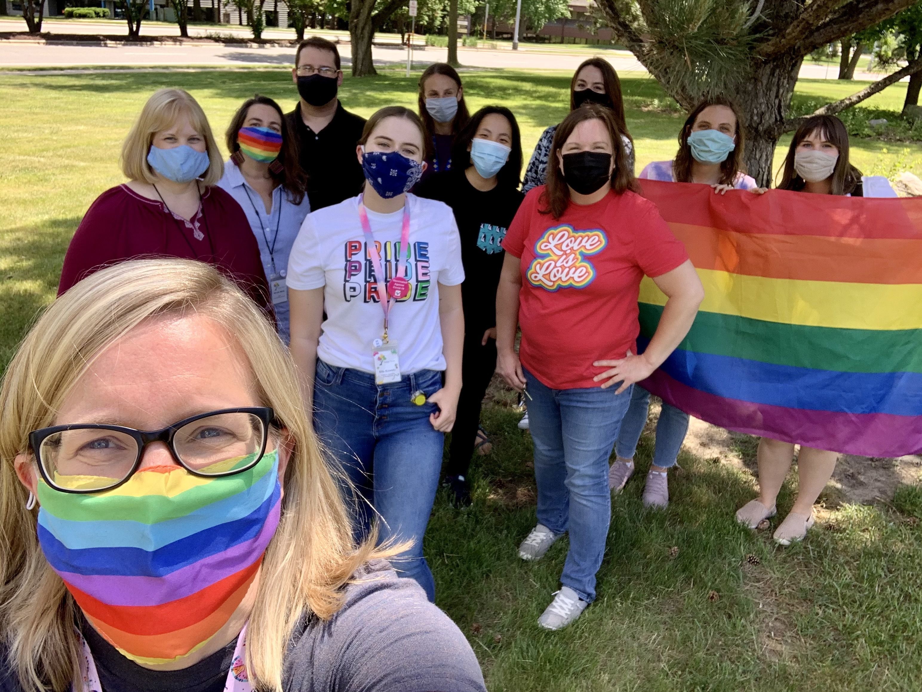 Canopy Staff are back in the office! Happy Pride Month!