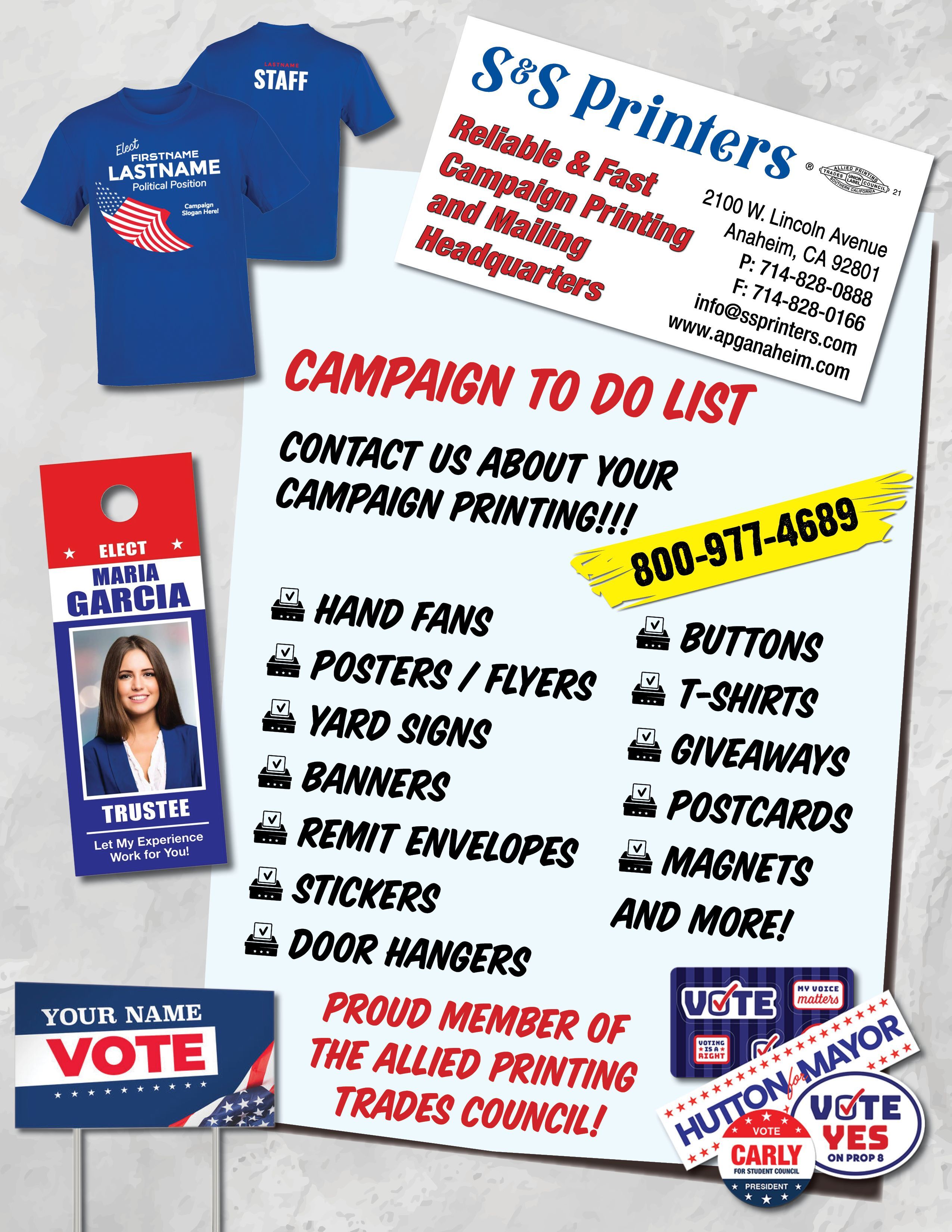 Political Campaign Printing