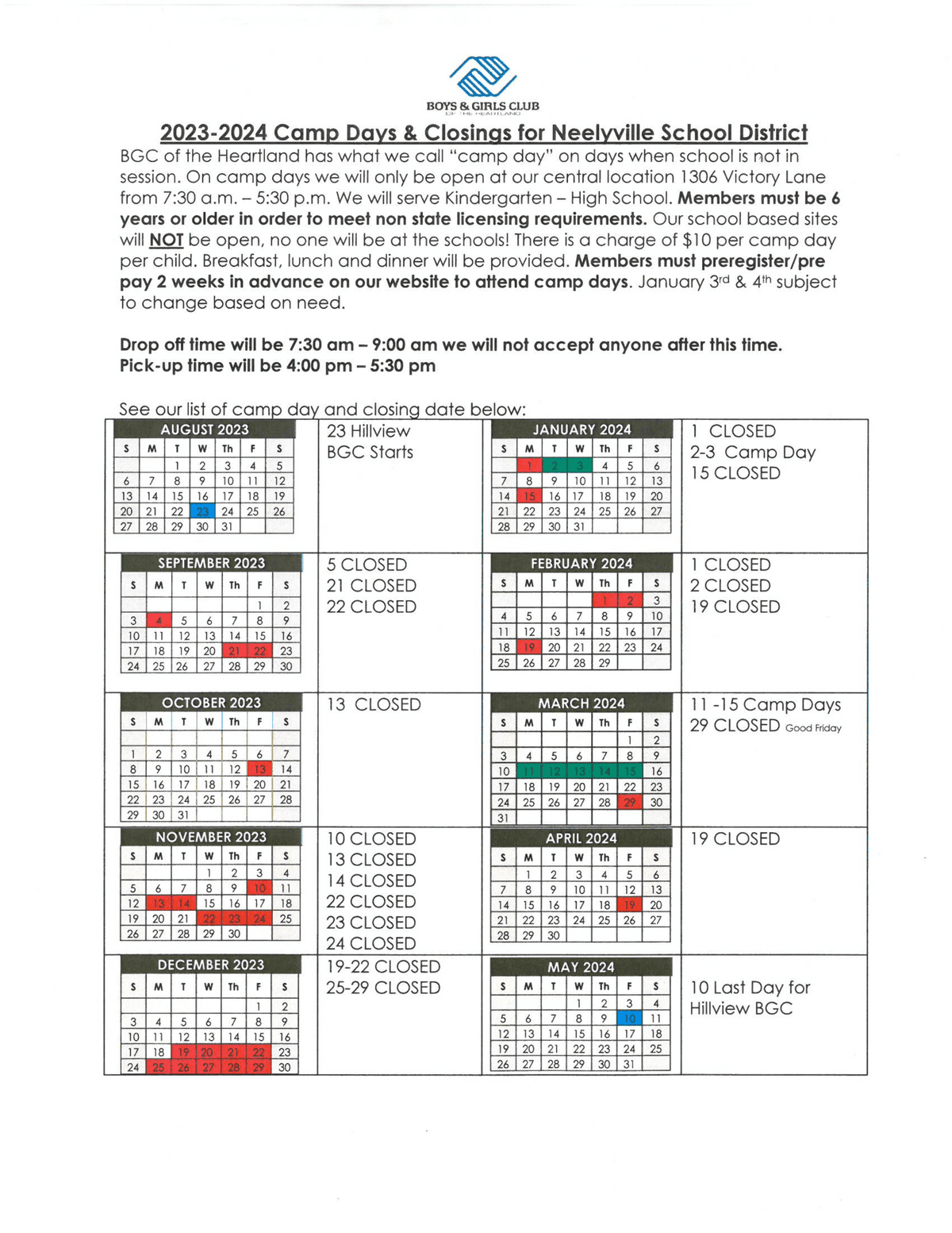 2023-2024 Neelyville School Year Camp Days : Parent Portal : Boys ...