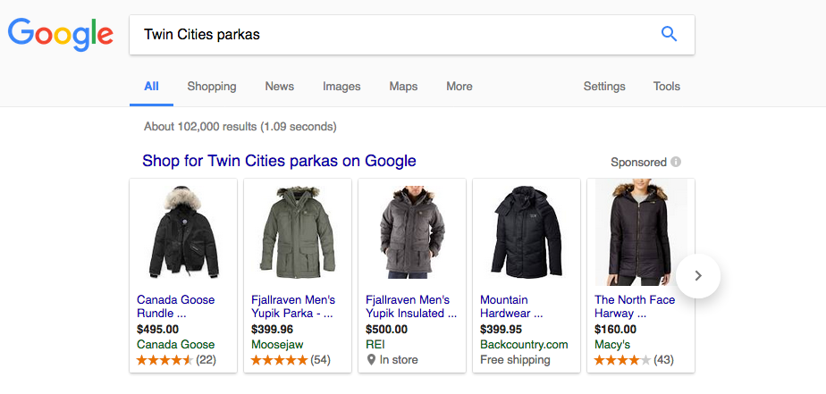 twin cities parkas superbowl google search seo