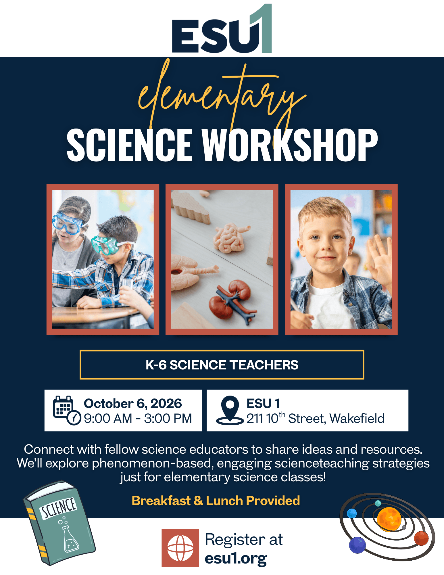 Elementary Science Workshop Flyer