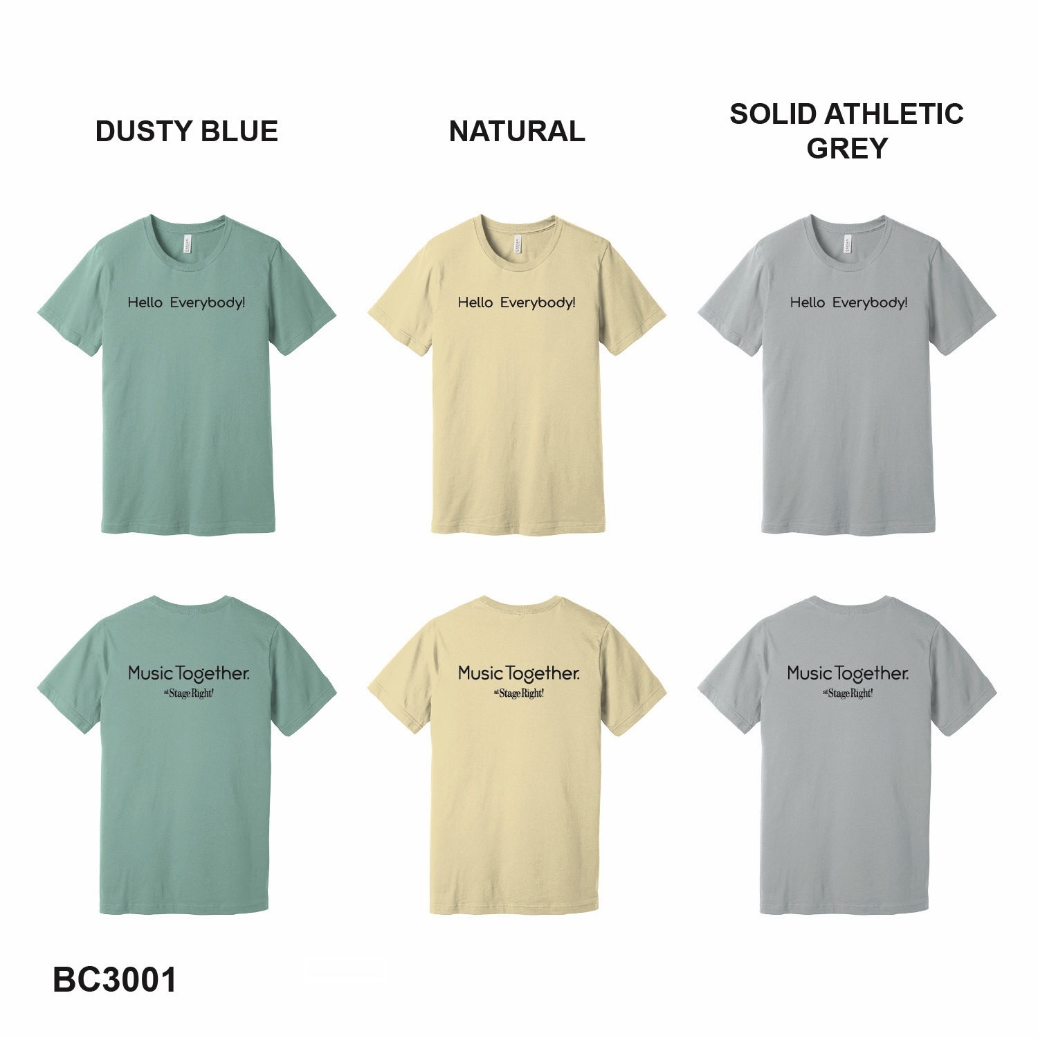 MUSIC TOGETHER LOGO - BELLA+CANVAS® Unisex Jersey Short Sleeve Tee