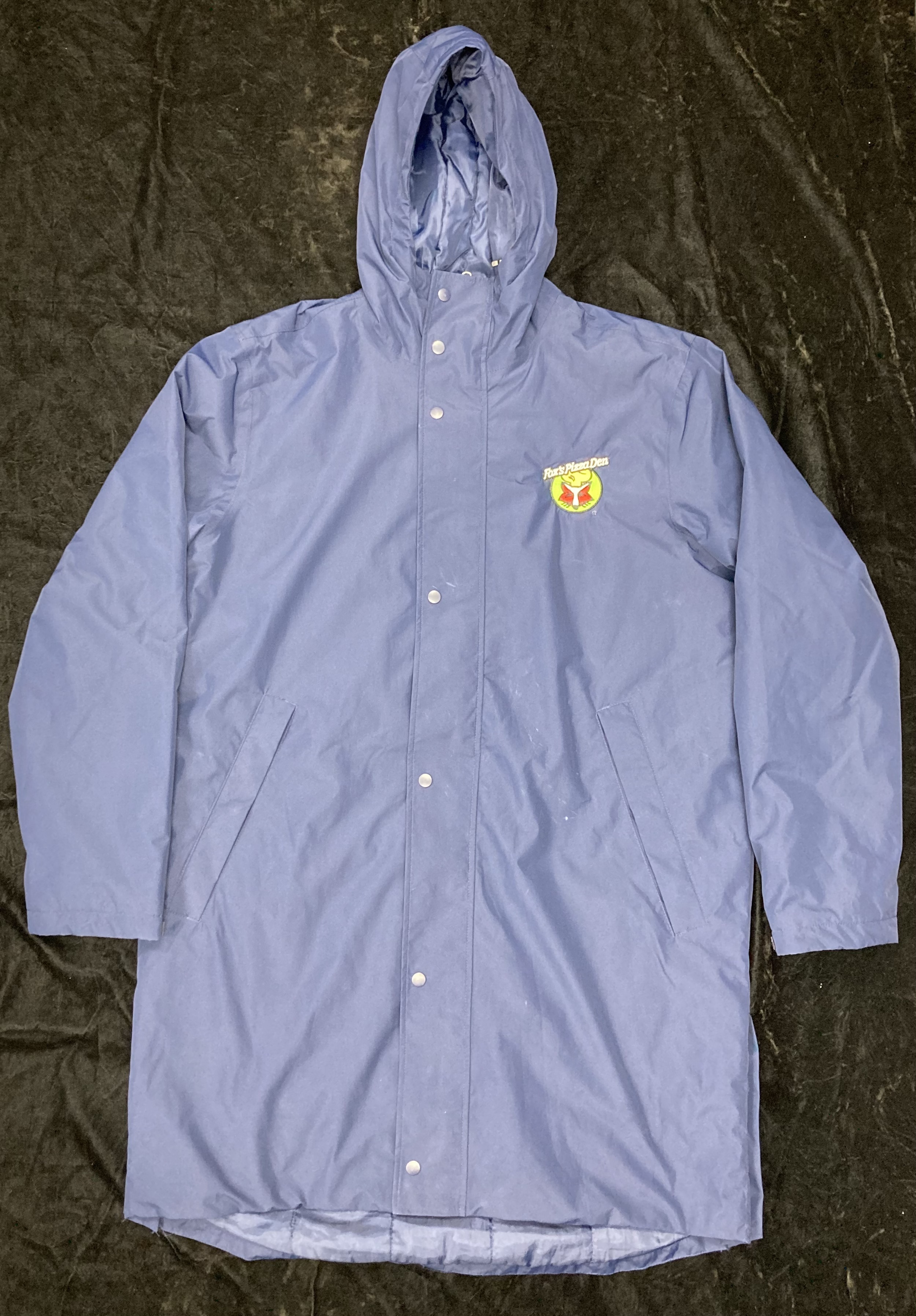 SALE Fox's Logo - XL Navy Rain Parka