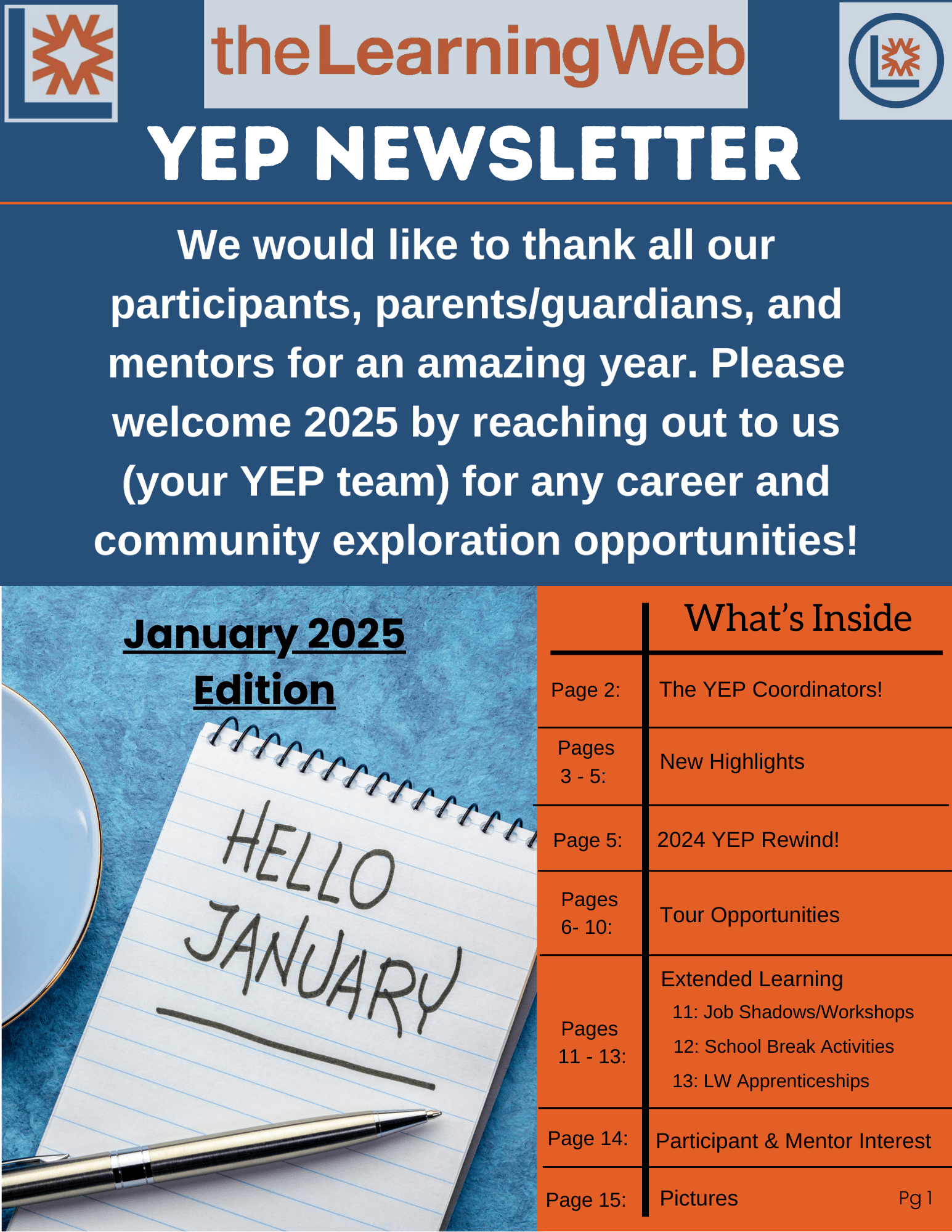 January YEP Newsletter