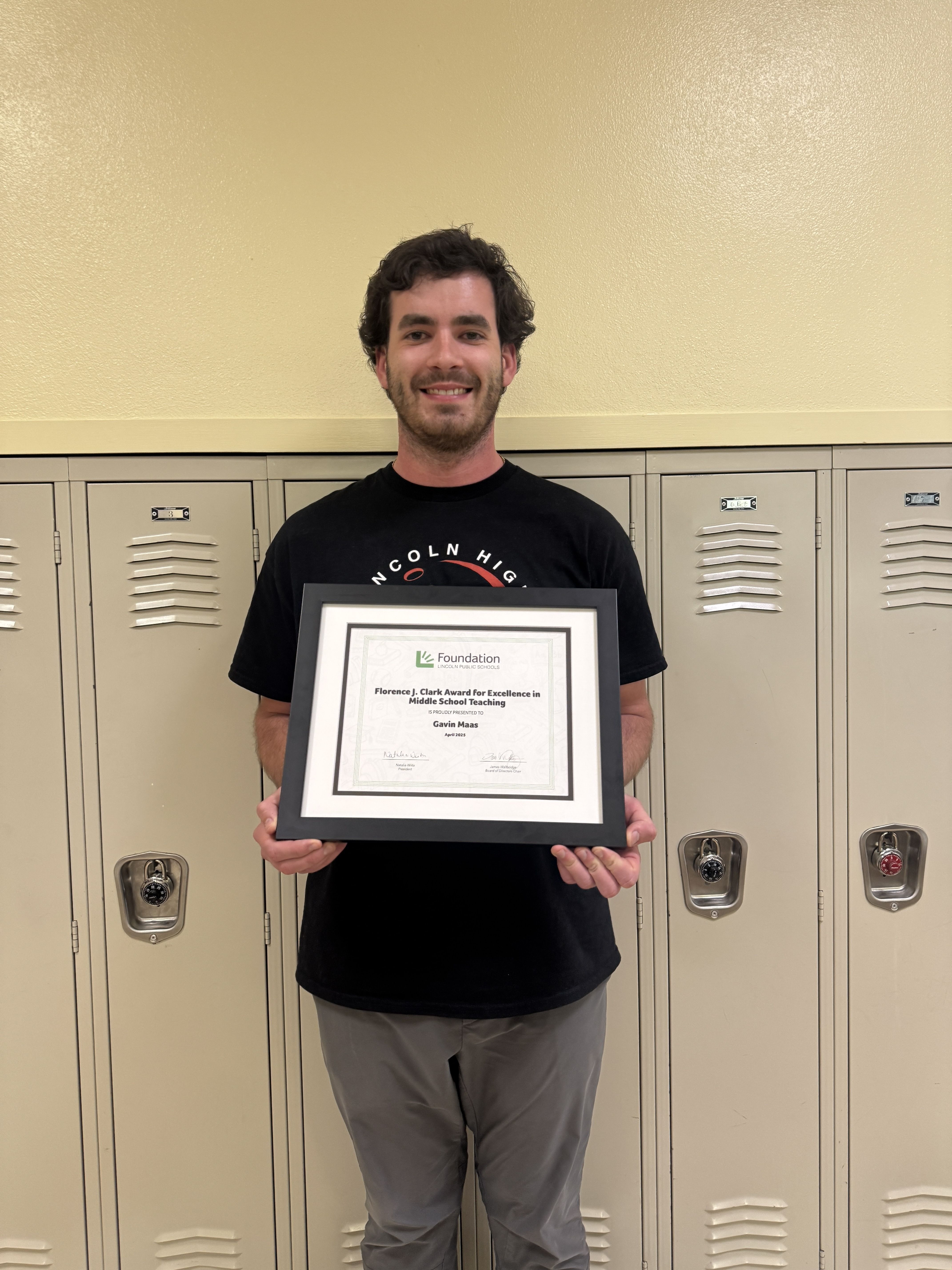 Florence J. Clark Award for Excellence in Middle School Teaching 