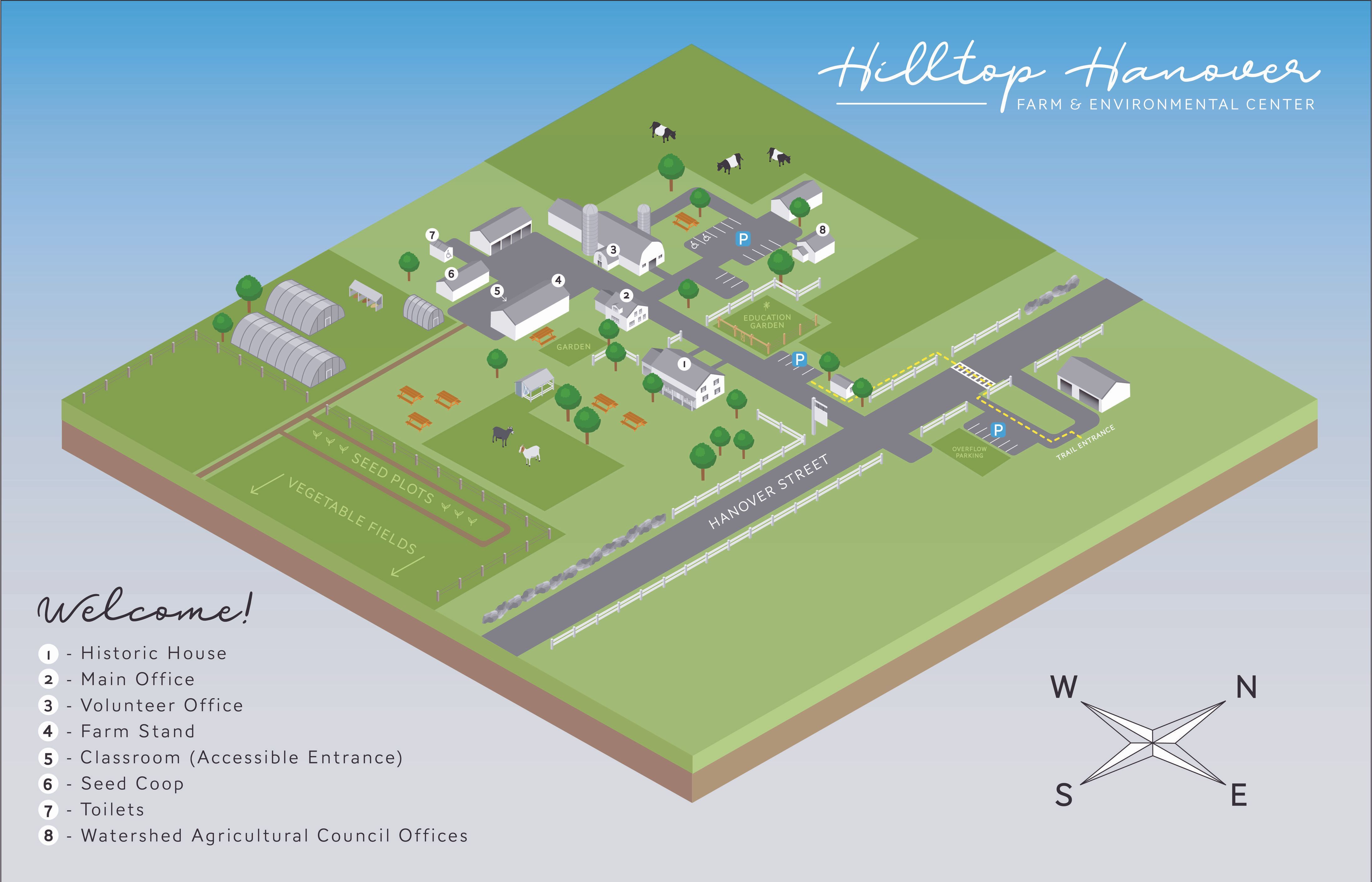 Hilltop Hanover Farm Map