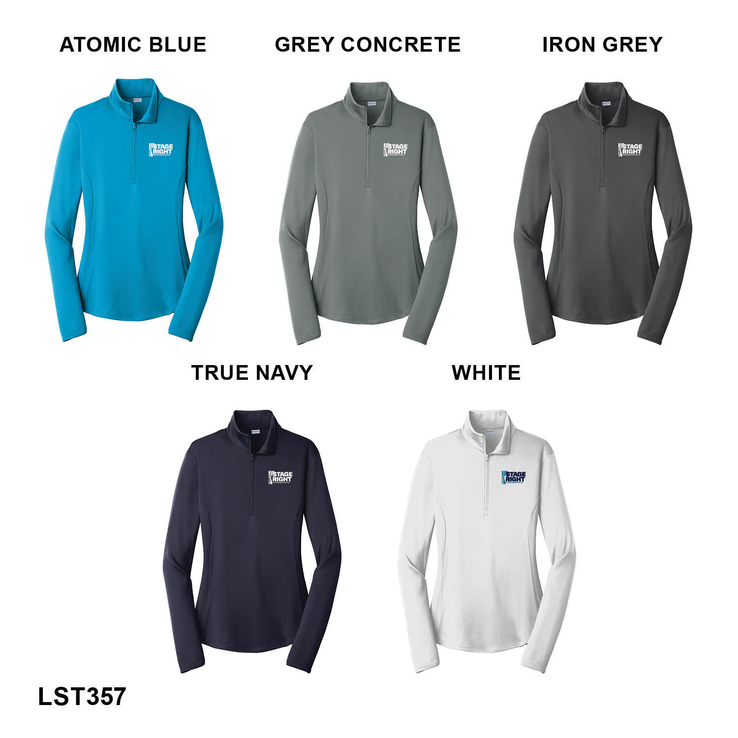 2026 NEW STAGE RIGHT LOGO - WOMEN'S Sport-Tek® Women's PosiCharge® Competitor™ 1/4-Zip Pullover