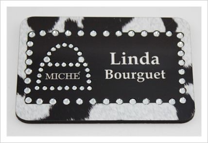 Black/White Leopard Handbag Bling