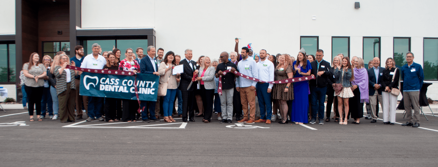 group at a ribbon cutting ceremony