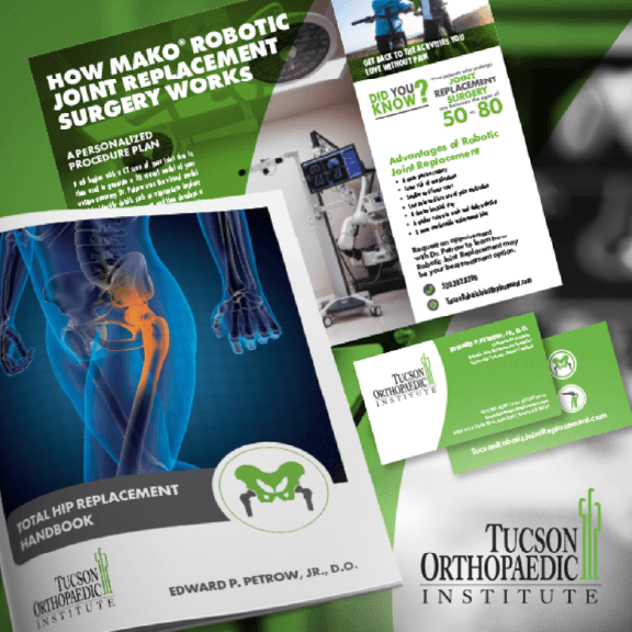 Tucson Orthopaedic trifold brochure