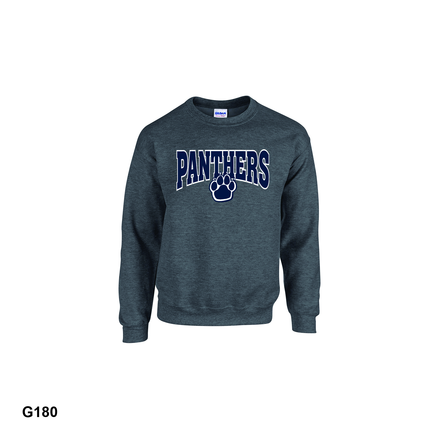 PANTHERS W/ PAW LOGO - Gildan Adult Heavy Blend™ Fleece Crew