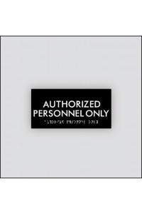 Authorized Personnel Only