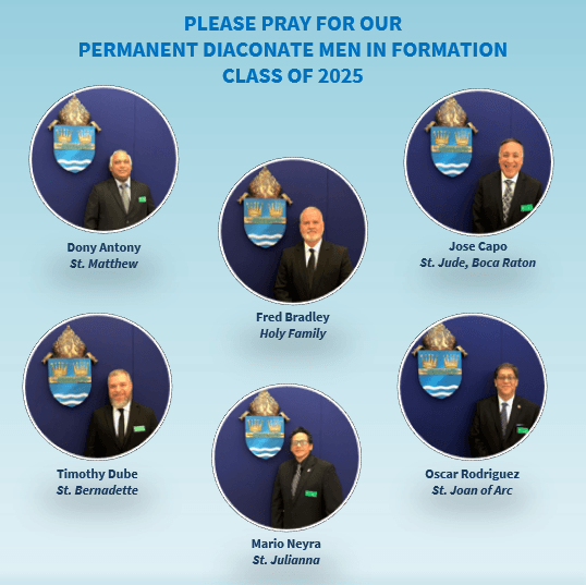 Deacons and men in formation for the Diocese of Palm Beach