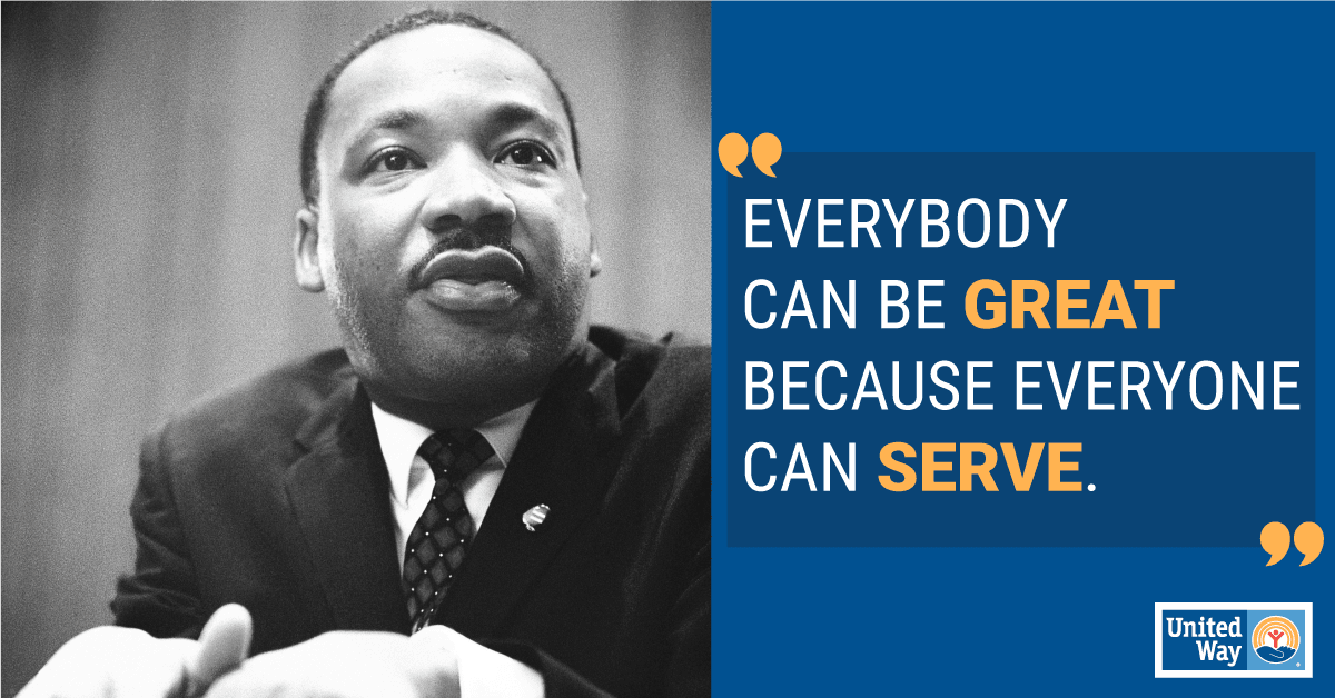 Volunteer with us on MLK Jr. Day