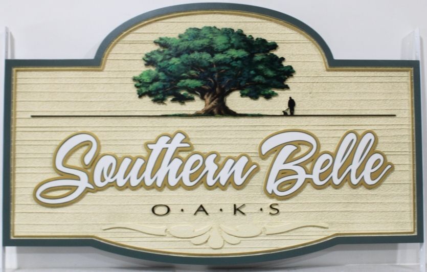 T29158 - Carved Sign for "Southern Belle Oaks"